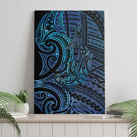 New Zealand Hammerhead Shark Canvas Wall Art Maori Haehae Mangopare Galaxy - Polynesian Pride