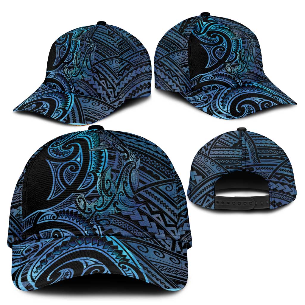 New Zealand Hammerhead Shark Classic Cap Maori Haehae Mangopare Galaxy - Polynesian Pride