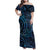 New Zealand Hammerhead Shark Family Matching Off Shoulder Maxi Dress and Hawaiian Shirt Maori Haehae Mangopare Galaxy - Polynesian Pride