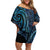 New Zealand Hammerhead Shark Family Matching Off Shoulder Short Dress and Hawaiian Shirt Maori Haehae Mangopare Galaxy - Polynesian Pride