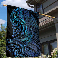 New Zealand Hammerhead Shark Garden Flag Maori Haehae Mangopare Galaxy - Polynesian Pride