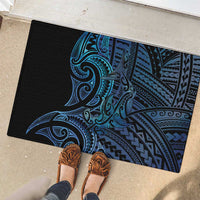 New Zealand Hammerhead Shark Rubber Doormat Maori Haehae Mangopare Galaxy - Polynesian Pride