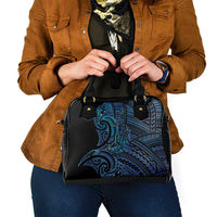 New Zealand Hammerhead Shark Shoulder Handbag Maori Haehae Mangopare Galaxy - Polynesian Pride