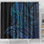 New Zealand Hammerhead Shark Shower Curtain Maori Haehae Mangopare Galaxy - Polynesian Pride