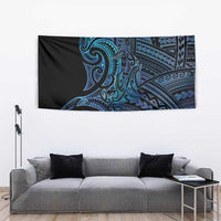 New Zealand Hammerhead Shark Tapestry Maori Haehae Mangopare Galaxy - Polynesian Pride
