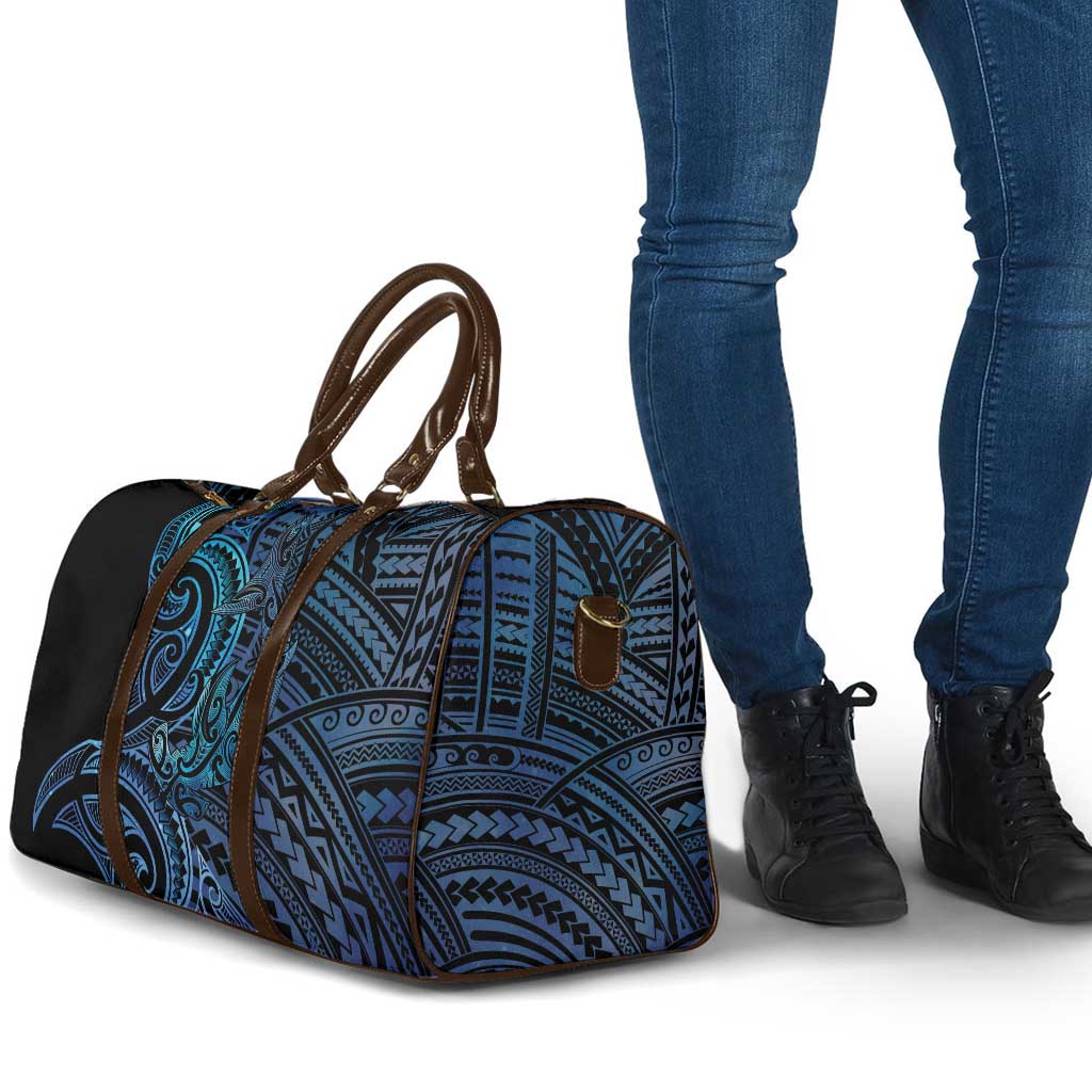 New Zealand Hammerhead Shark Travel Bag Maori Haehae Mangopare Galaxy - Polynesian Pride