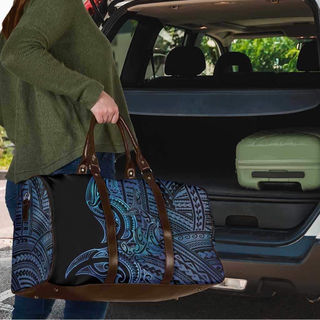 New Zealand Hammerhead Shark Travel Bag Maori Haehae Mangopare Galaxy - Polynesian Pride