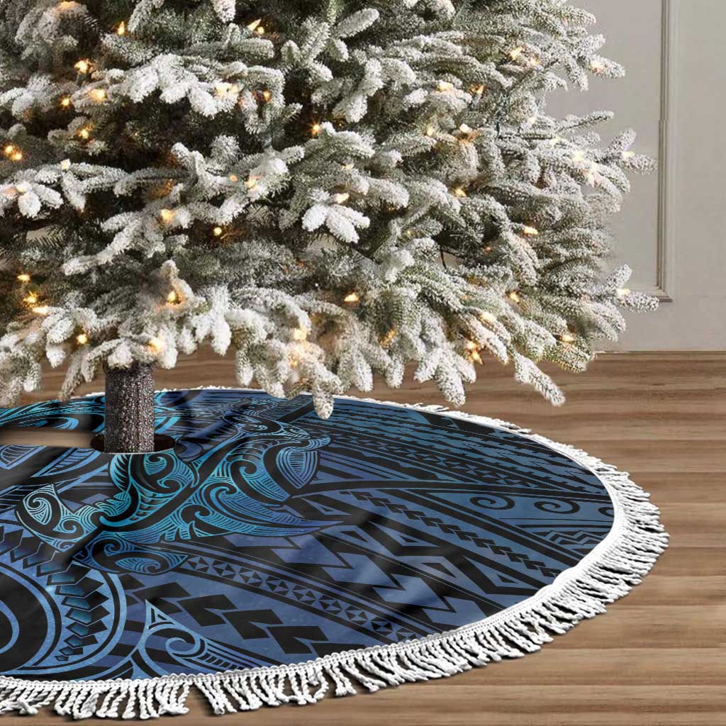 New Zealand Hammerhead Shark Tree Skirt Maori Haehae Mangopare Galaxy - Polynesian Pride