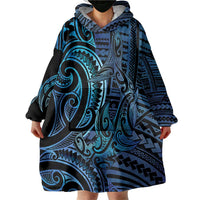 New Zealand Hammerhead Shark Wearable Blanket Hoodie Maori Haehae Mangopare Galaxy - Polynesian Pride
