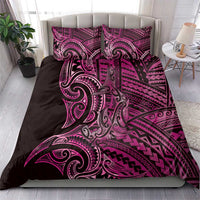New Zealand Hammerhead Shark Bedding Set Maori Haehae Mangopare Pink - Polynesian Pride