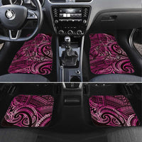 New Zealand Hammerhead Shark Car Mats Maori Haehae Mangopare Pink - Polynesian Pride