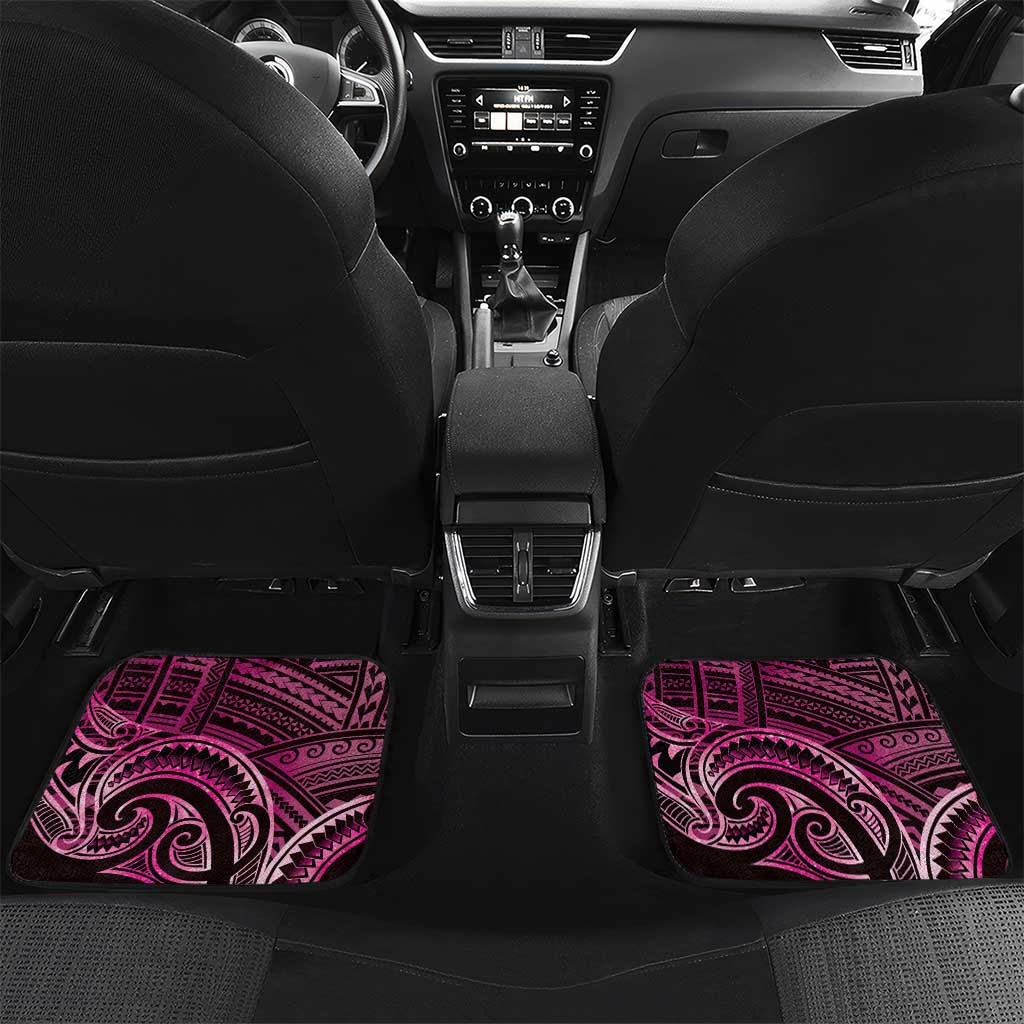 New Zealand Hammerhead Shark Car Mats Maori Haehae Mangopare Pink - Polynesian Pride