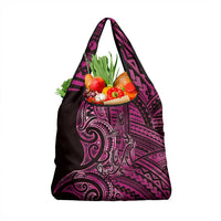 New Zealand Hammerhead Shark Grocery Bag Maori Haehae Mangopare Pink - Polynesian Pride