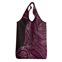 New Zealand Hammerhead Shark Grocery Bag Maori Haehae Mangopare Pink - Polynesian Pride