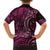 New Zealand Hammerhead Shark Kid Hawaiian Shirt Maori Haehae Mangopare Pink - Polynesian Pride