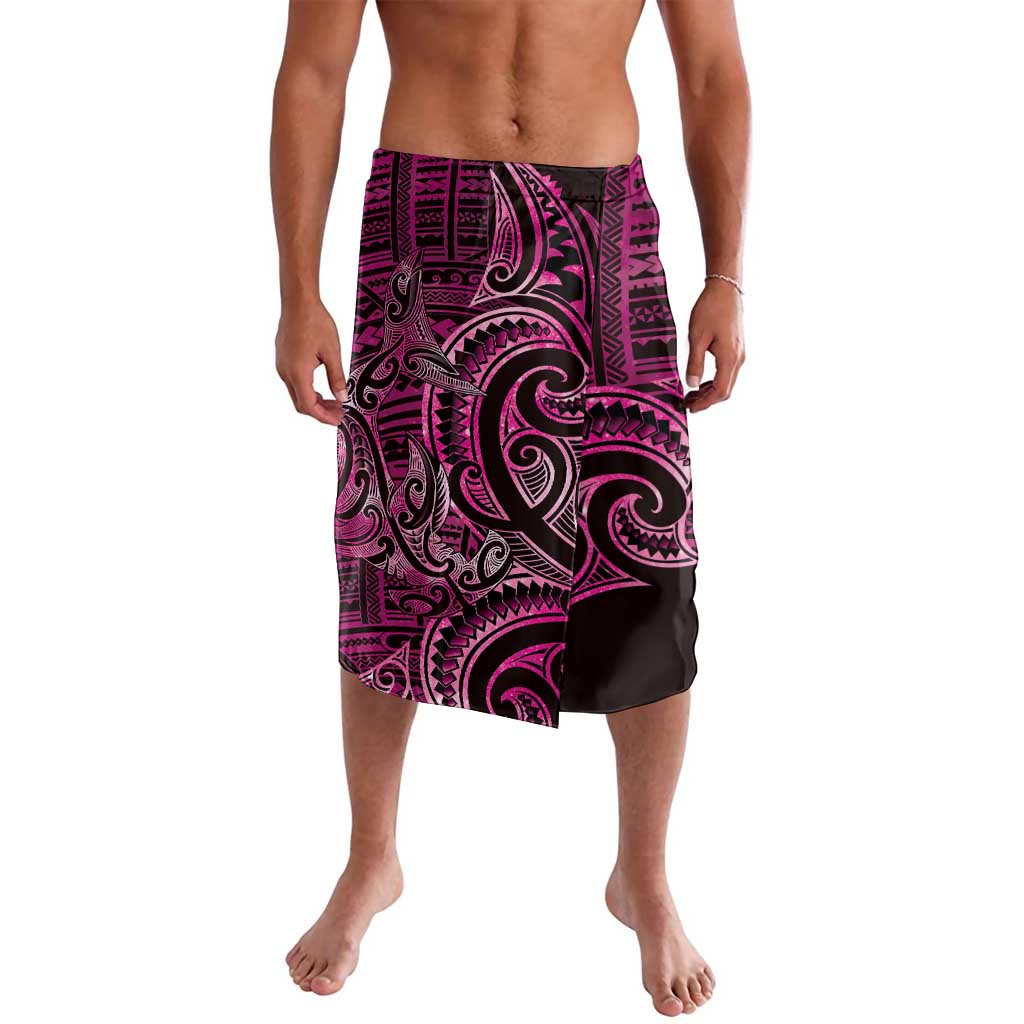 New Zealand Hammerhead Shark Lavalava Maori Haehae Mangopare Pink - Polynesian Pride