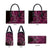 New Zealand Hammerhead Shark Leather Bag Maori Haehae Mangopare Pink - Polynesian Pride