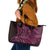 New Zealand Hammerhead Shark Leather Tote Bag Maori Haehae Mangopare Pink - Polynesian Pride