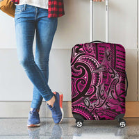 New Zealand Hammerhead Shark Luggage Cover Maori Haehae Mangopare Pink - Polynesian Pride