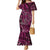 New Zealand Hammerhead Shark Mermaid Dress Maori Haehae Mangopare Pink - Polynesian Pride