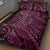 New Zealand Hammerhead Shark Quilt Bed Set Maori Haehae Mangopare Pink - Polynesian Pride