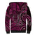 New Zealand Hammerhead Shark Sherpa Hoodie Maori Haehae Mangopare Pink - Polynesian Pride