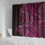 New Zealand Hammerhead Shark Shower Curtain Maori Haehae Mangopare Pink - Polynesian Pride
