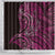 New Zealand Hammerhead Shark Shower Curtain Maori Haehae Mangopare Pink - Polynesian Pride