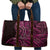 New Zealand Hammerhead Shark Travel Bag Maori Haehae Mangopare Pink - Polynesian Pride