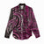 New Zealand Hammerhead Shark Women Casual Shirt Maori Haehae Mangopare Pink - Polynesian Pride