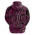New Zealand Hammerhead Shark Zip Hoodie Maori Haehae Mangopare Pink - Polynesian Pride