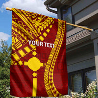 Personalised Fiji Rotuma Garden Flag Fijian Tapa Pattern LT14 - Polynesian Pride