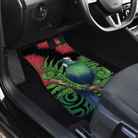 New Zealand Tui Bird Christmas Car Mats Maori Fern Mix Pohotukawa