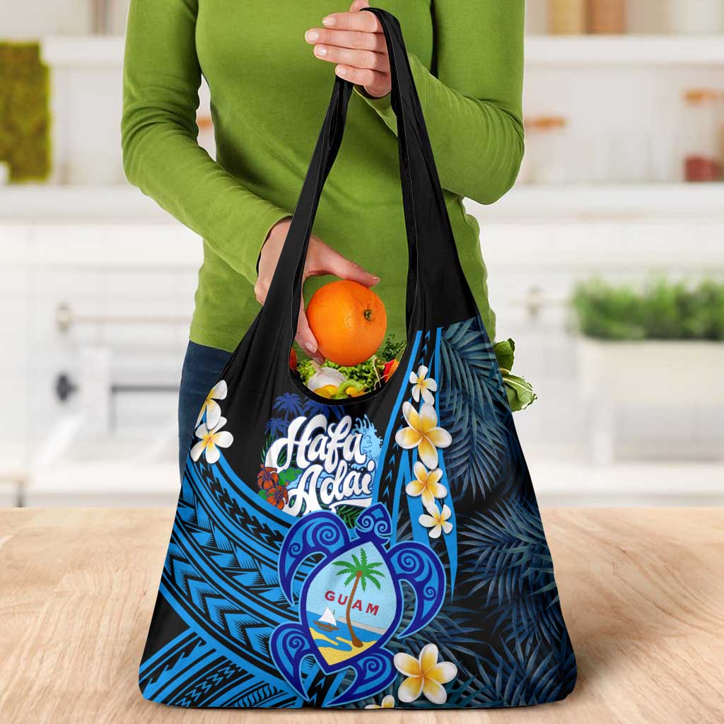 Hafa Adai Guam Grocery Bag Guahan Sea Turtle Tropical Style