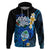 Hafa Adai Guam Hoodie Guahan Sea Turtle Tropical Style LT14 Pullover Hoodie Blue - Polynesian Pride