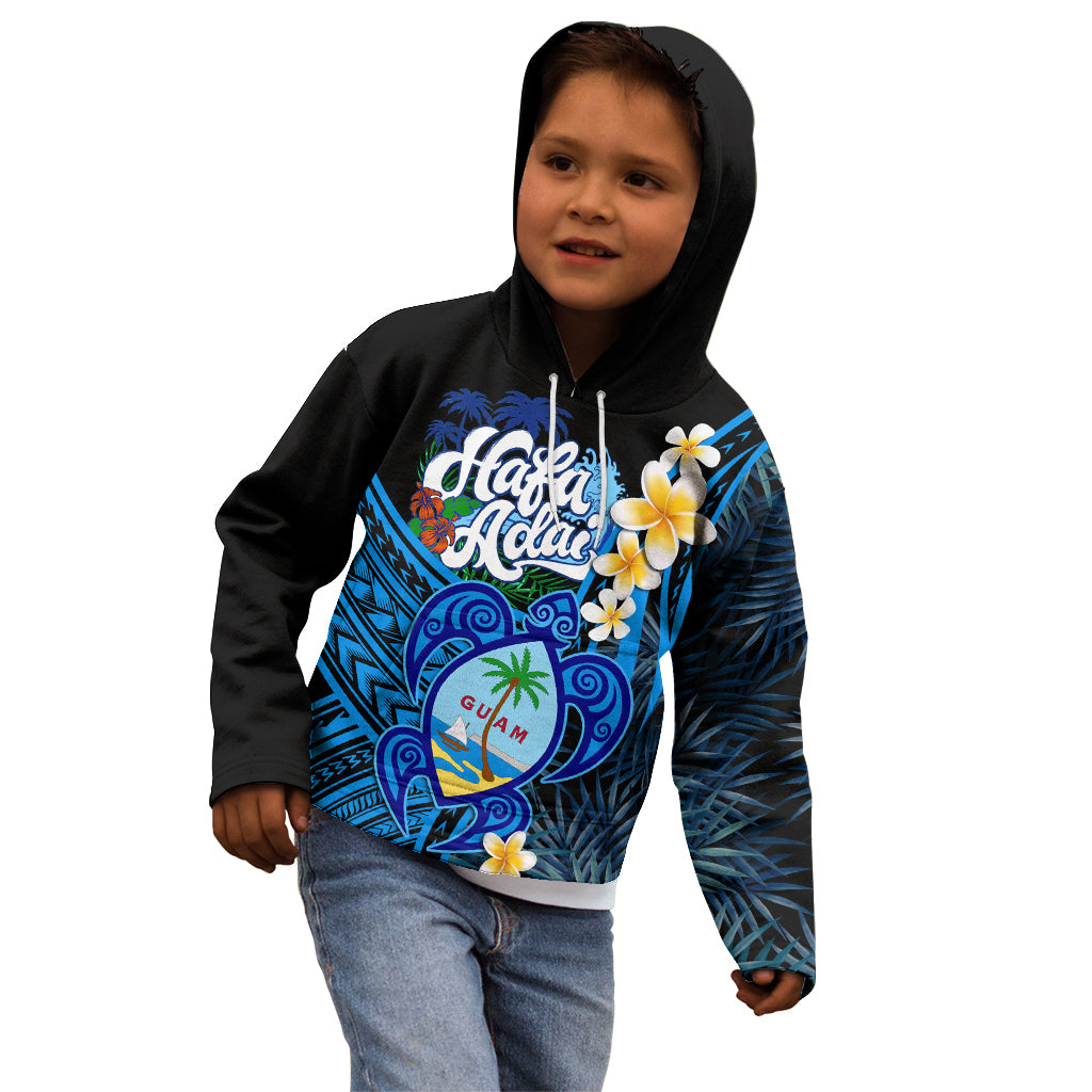 Hafa Adai Guam Kid Hoodie Guahan Sea Turtle Tropical Style LT14 - Polynesian Pride