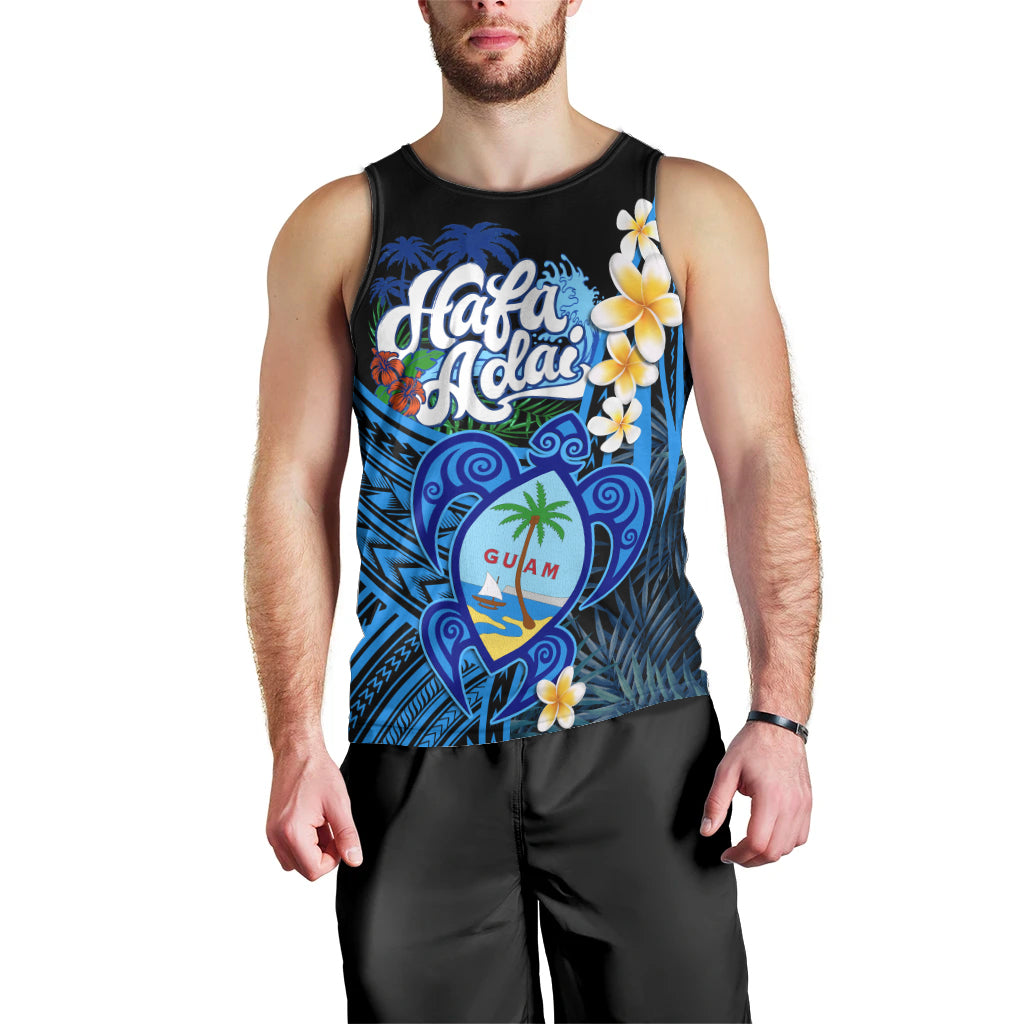 Hafa Adai Guam Men Tank Top Guahan Sea Turtle Tropical Style LT14 - Polynesian Pride