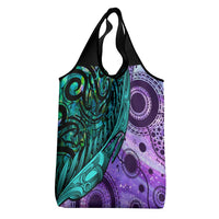 New Zealand Paua Shell With Australia Opal Unique Combine Grocery Bag