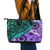 New Zealand Paua Shell With Australia Opal Unique Combine Leather Tote Bag LT14 - Polynesian Pride