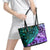 New Zealand Paua Shell With Australia Opal Unique Combine Leather Tote Bag LT14 - Polynesian Pride