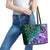 New Zealand Paua Shell With Australia Opal Unique Combine Leather Tote Bag LT14 - Polynesian Pride