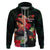 Hawaii Mauna Kea Hoodie White Mountain With Nene Tropical Vibes LT14 Zip Hoodie Black - Polynesian Pride