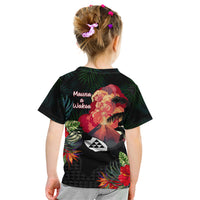 Hawaii Mauna Kea Kid T Shirt White Mountain With Nene Tropical Vibes LT14 - Polynesian Pride