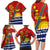 Personalised Mauri Kiribati Family Matching Long Sleeve Bodycon Dress and Hawaiian Shirt Polynesian Ribaberiki Flag Style Mix Plumeria LT14 - Polynesian Pride