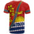 Personalised Mauri Kiribati T Shirt Polynesian Ribaberiki Flag Style Mix Plumeria LT14 - Polynesian Pride