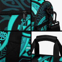 Turquoise New Zealand Mangopare Duffle Bag Aotearoa Maori Koru Style