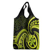 Lime Green New Zealand Mangopare Grocery Bag Aotearoa Maori Koru Style