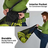 Lime Green New Zealand Mangopare Grocery Bag Aotearoa Maori Koru Style