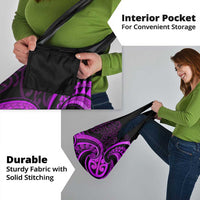 Purple Aotearoa Mangopare Grocery Bag NZ Maori Koru Style