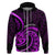 Purple Aotearoa Mangopare Hoodie NZ Maori Koru Style LT14 Zip Hoodie Purple - Polynesian Pride